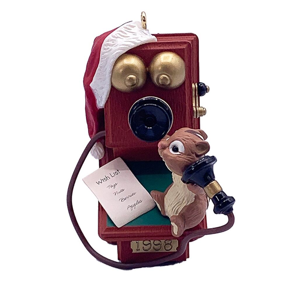 Hallmark Keepsake 1998 CHATTY CHIPMUNK Collectible Christmas Ornament Mint Box - Picture 3 of 6